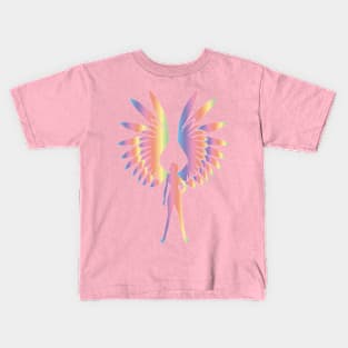 Rainbow Angel Kids T-Shirt